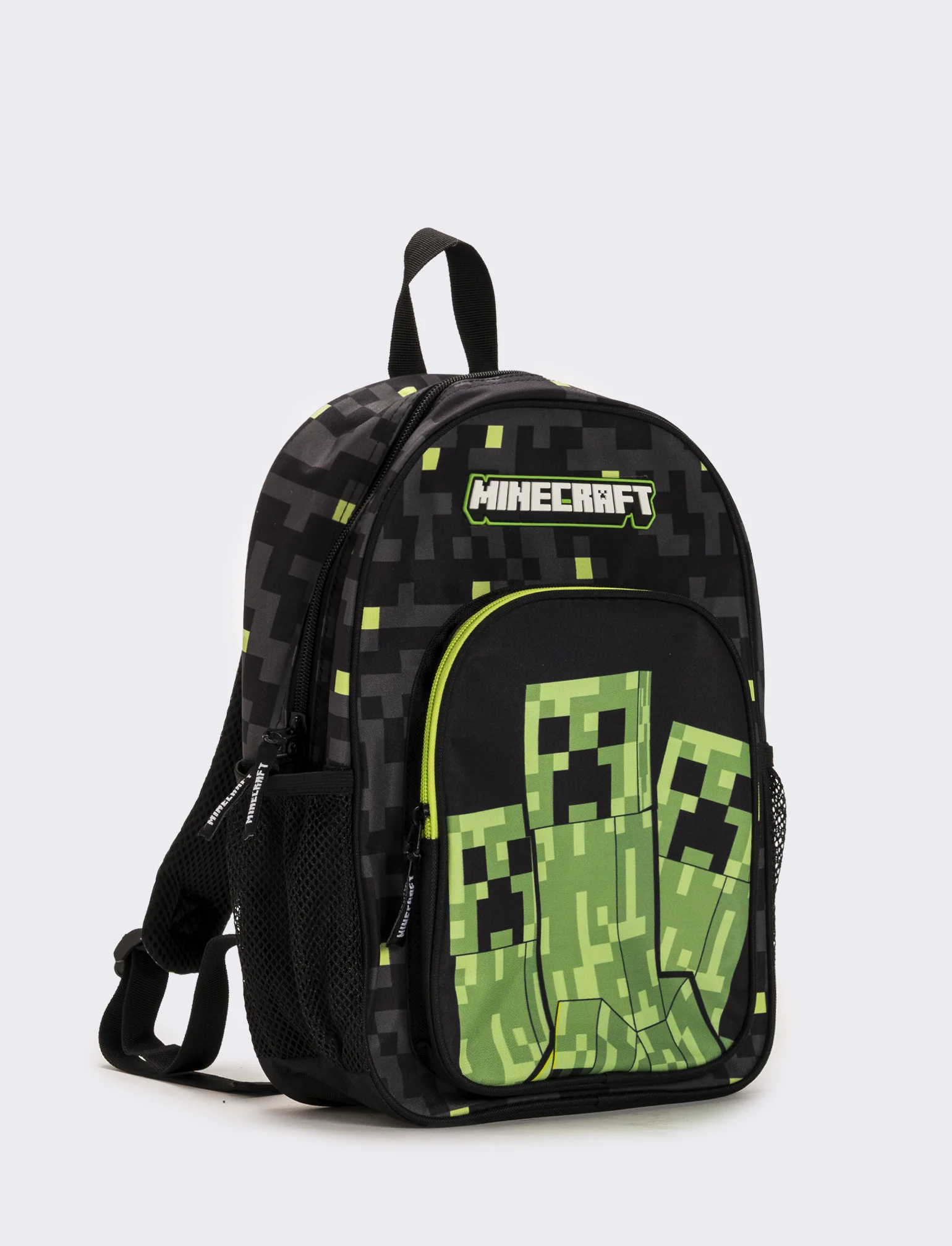 Zainetto con tasca minecraft bambino - Nero - Image 2