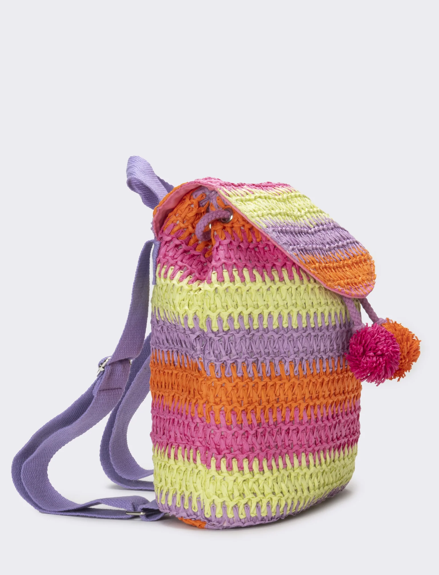 Zaino bambina carta con patta multicolor - Multicolore - Image 2