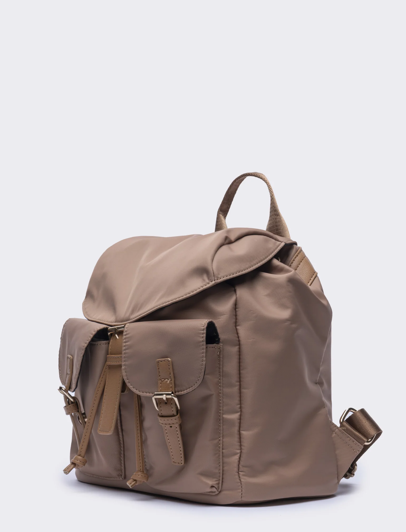 Zaino donna in nylon l30/h27/p15cm - Beige - Image 2
