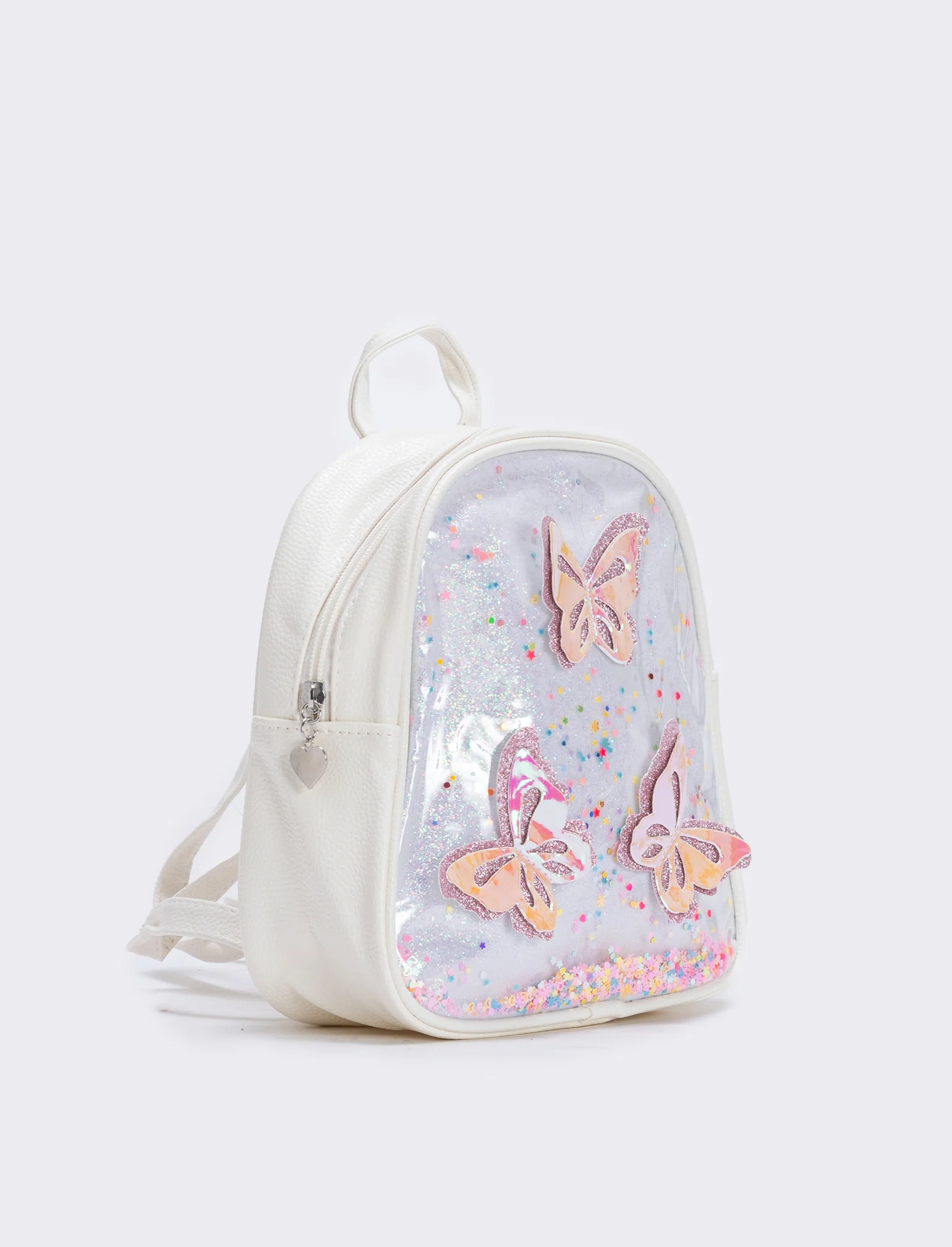 Zaino farfalle per bambina - Bianco - Image 2