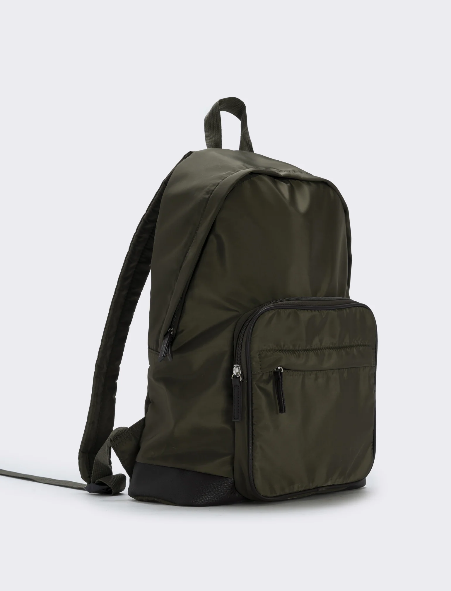 Zaino nylon tre tasche versatile e pratico - Verde - Image 2